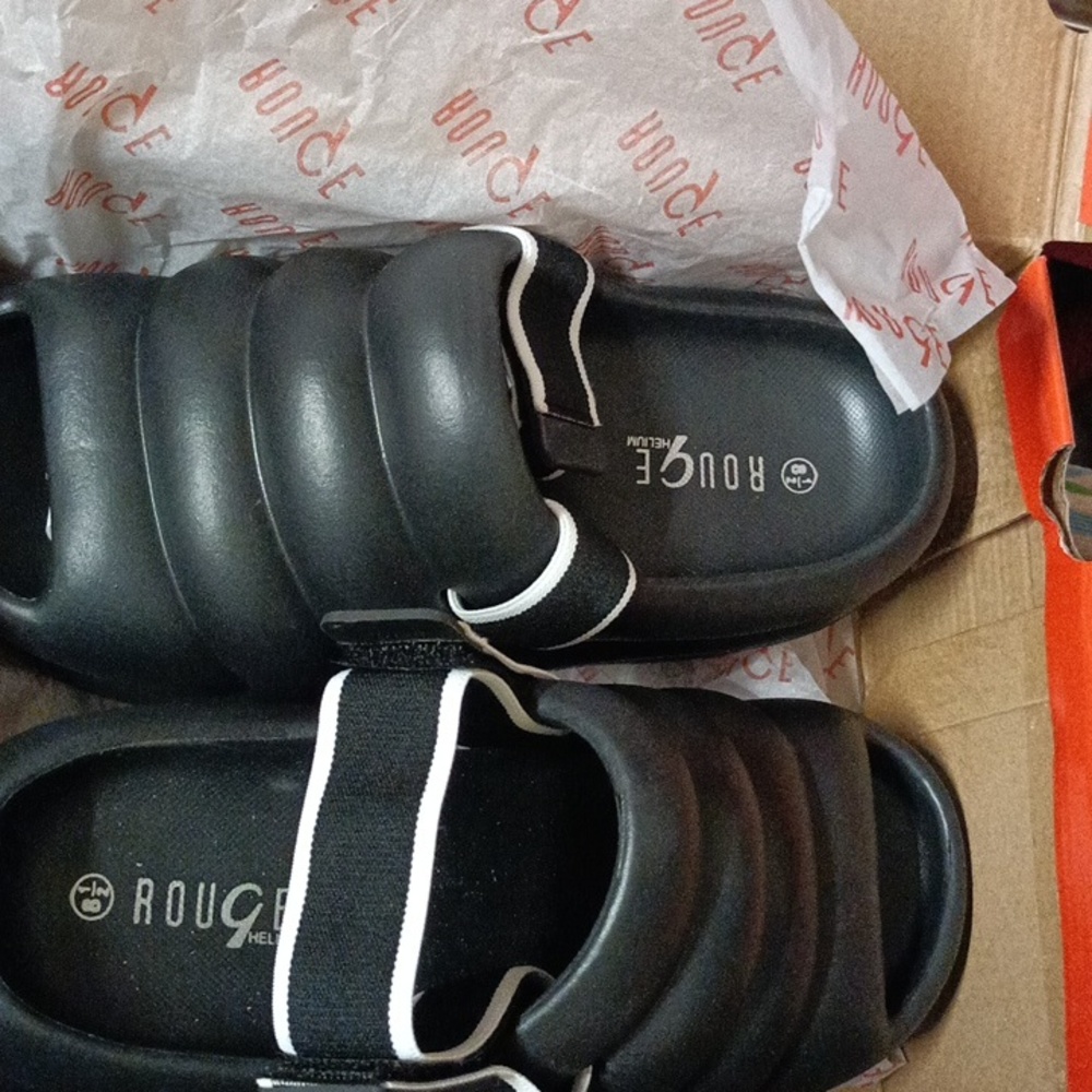 Platform slipons size 8 and half black